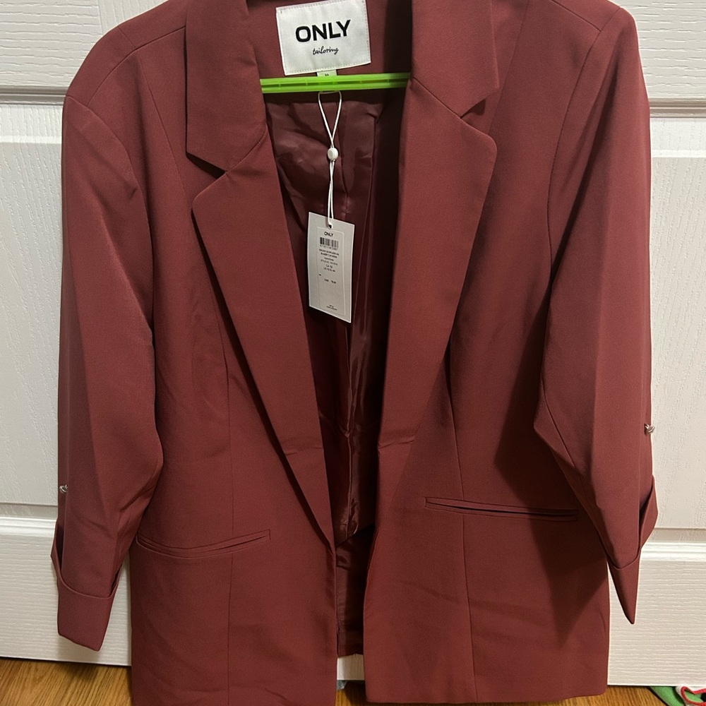 ONLY Women's Deep Red Blazer